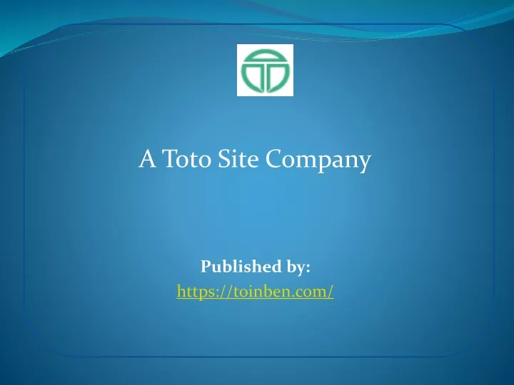 a toto site company published by https toinben com