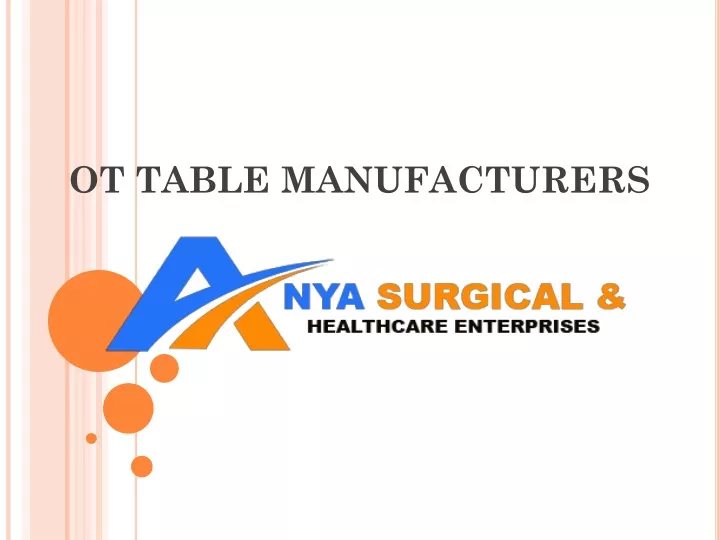 ot table manufacturers