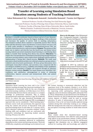 international journal of trend in scientific