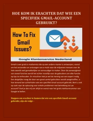 Eenvoudige zelfstudie om erachter te komen wie een specifiek Gmail-account gebruikt