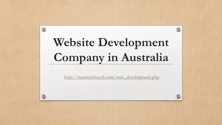 website development company in australia