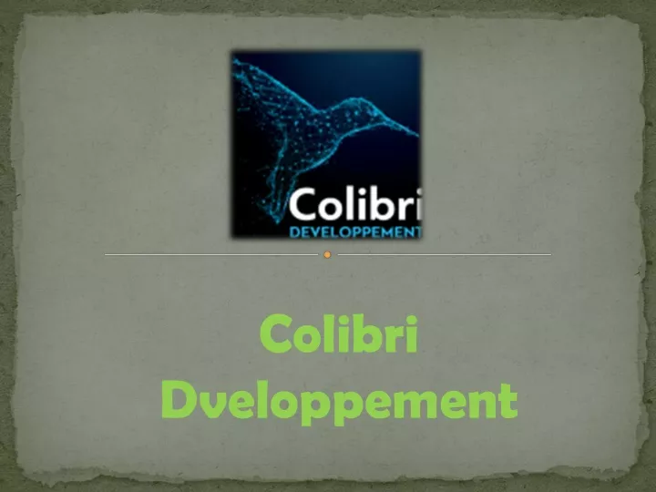 colibri dveloppement