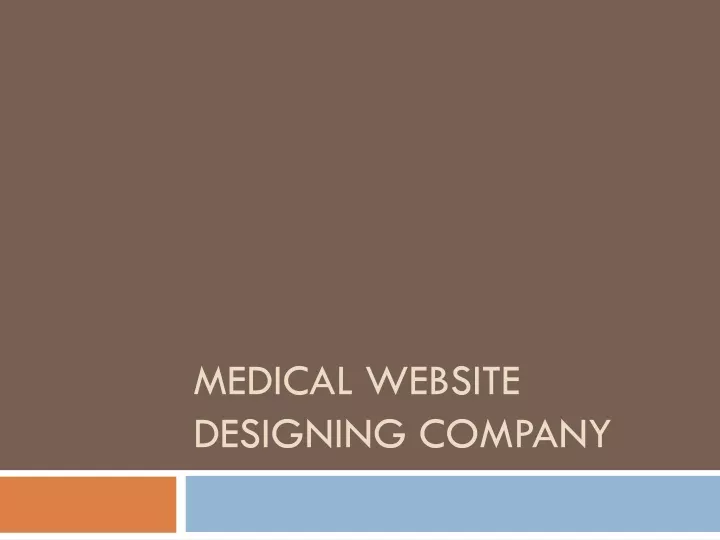 medical website designing company