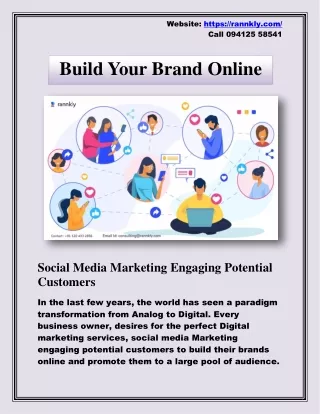 Build Your Brand Online - Social Media Marketing Engaging Potential Customers