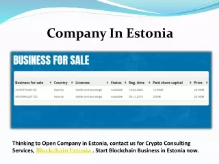 Blockchain Estonia - Blockchain Consulting Services