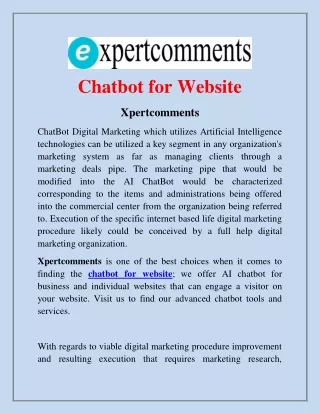 chatbot for website