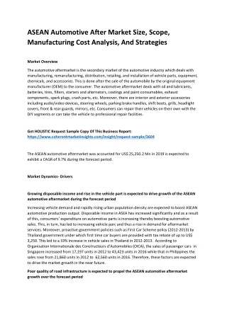 asean automotive after market size scope