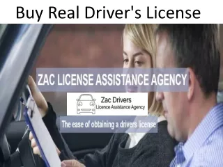 Buy Real and Fake Driver's License Online