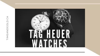 Classic Tag Heuer Watches - Time&Gold