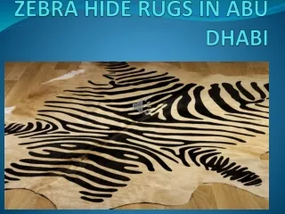 zebra hide rugs in abu dhabi