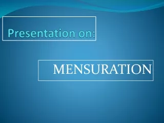 Presentation on Mensuration