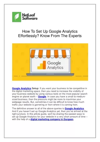 how to set up google analytics effortlessly know