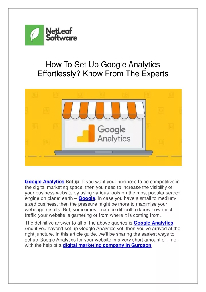 how to set up google analytics effortlessly know