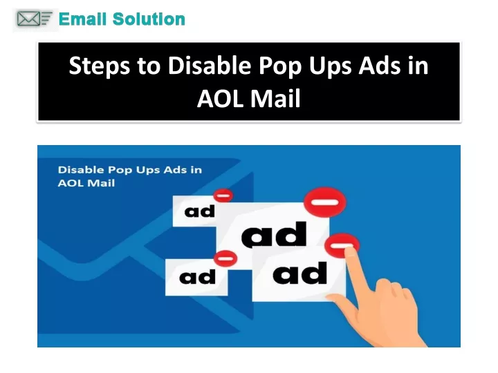 steps to disable pop ups ads in aol mail