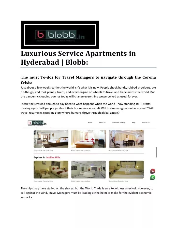 luxurious service apartments in hyderabad blobb