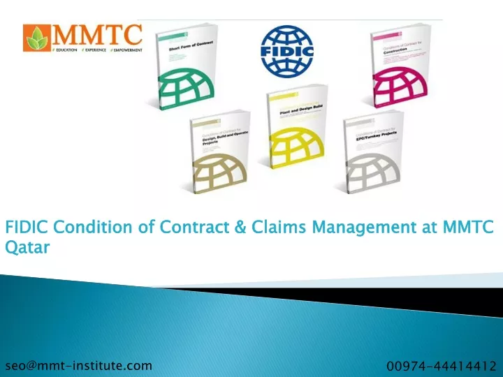 fidic condition of contract claims management