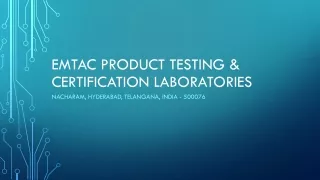 EMTAC Performance And Material Testing Laboratories