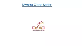 MYNTRA CLONE | Myntra ReadyMade Clone Script | DOD