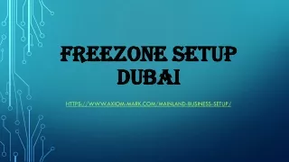 freezone setup dubai