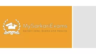 Get Latest New About Sarkari Exams &Goverment Jobs