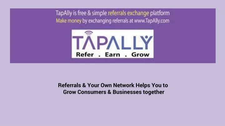 referrals your own network helps you to grow