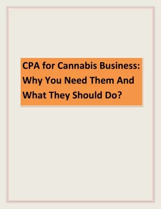 cpa for cannabis business why you need them