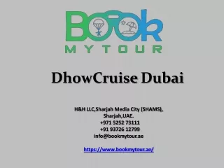 Dhow Dinner Cruise In Dubai