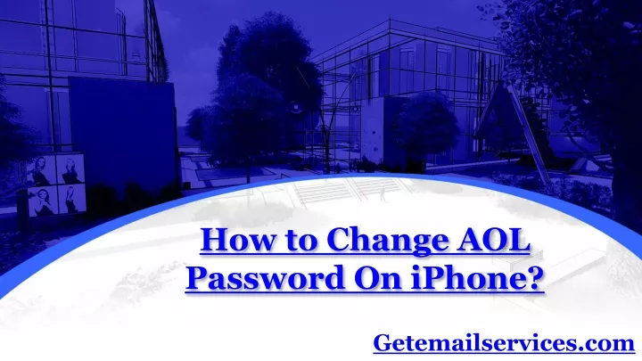 how to change aol password on iphone