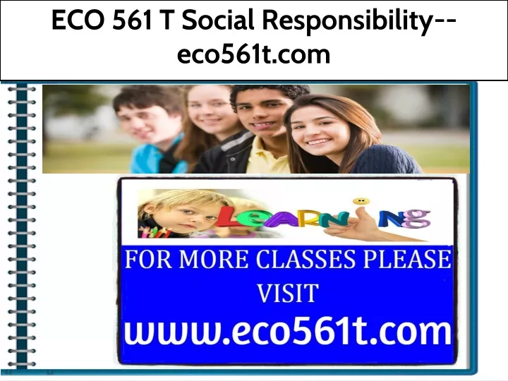 eco 561 t social responsibility eco561t com