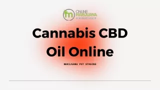 Buy Cannabis CBD Oil Online from Marijuana Pot Strains 
