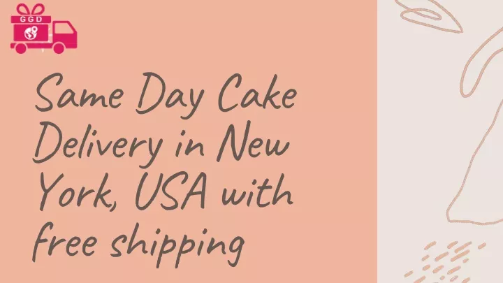 same day cake delivery in new york usa with free