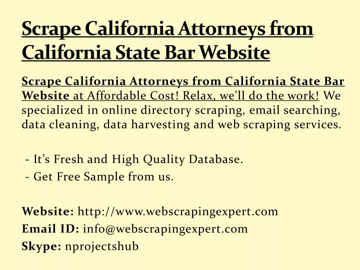 scrape california attorneys from california state bar website