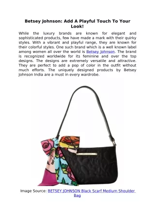 betsey johnson add a playful touch to your look