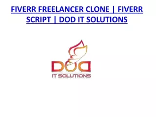 FIVERR FREELANCER CLONE | DOD IT SOLUTIONS