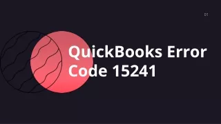 QuickBooks Error Code 15241