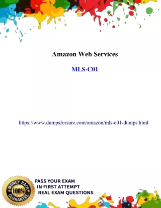 2020 Actual Amazon MLS-C01 Exam Questions Answers - MLS-C01 Exam Dumps