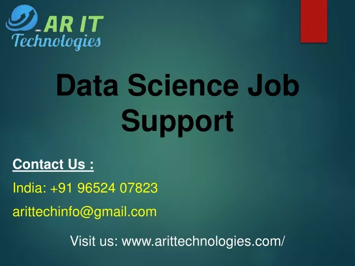 data science job support