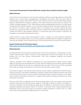 cross channel communication services market size