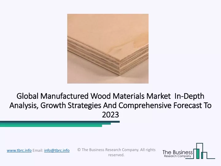 global global manufactured wood materials market