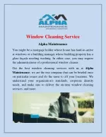 Window Cleaning