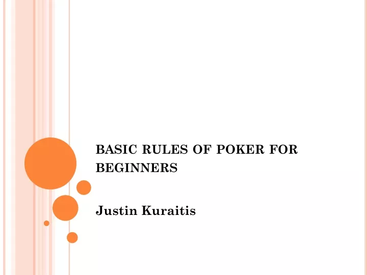 basic rules of poker for beginners