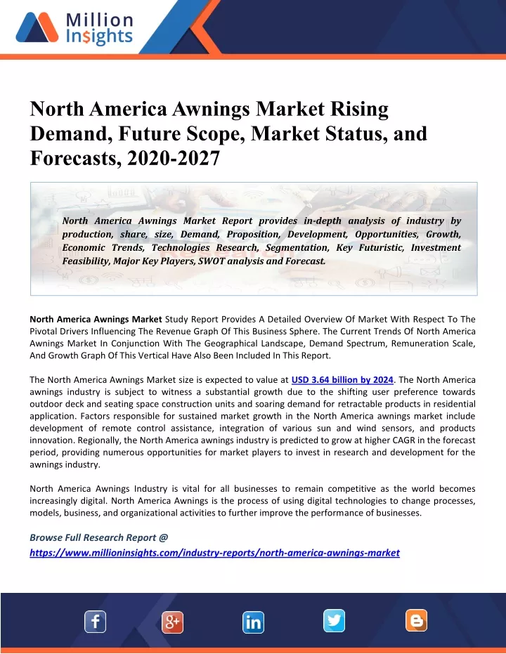 north america awnings market rising demand future