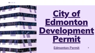 City of Edmonton Development Permit- Edmonton Permit