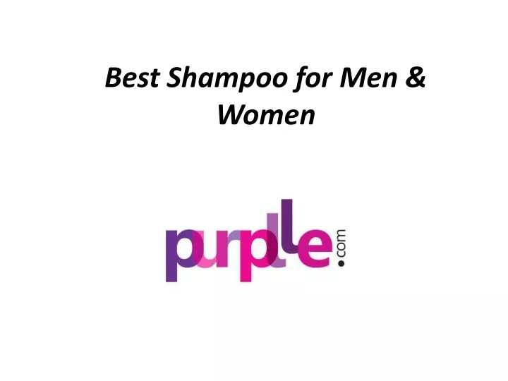 best shampoo for men women
