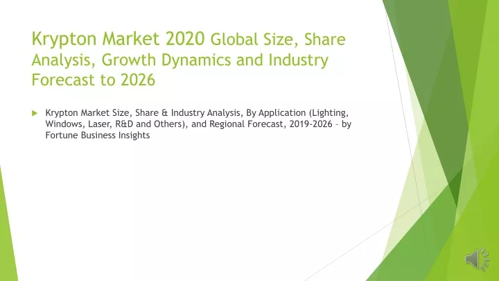 krypton market 2020 global size share analysis growth dynamics and industry forecast to 2026