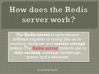 How does the Redis server work?