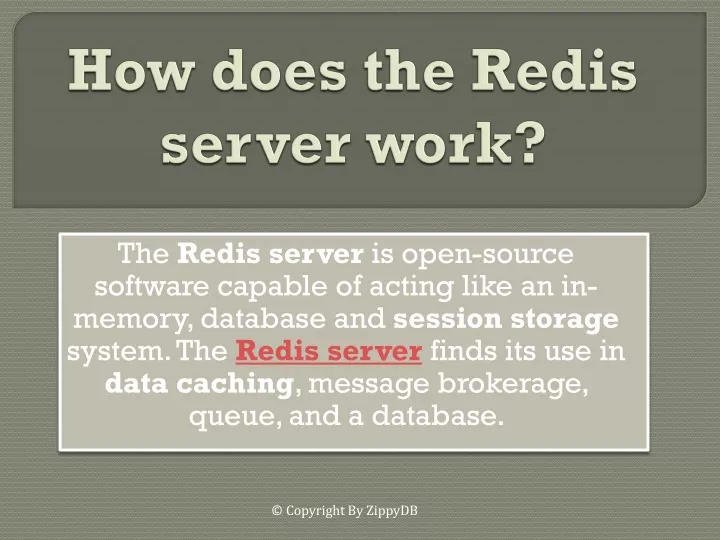 how does the redis server work