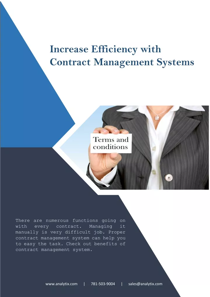 increase efficiency with contract management