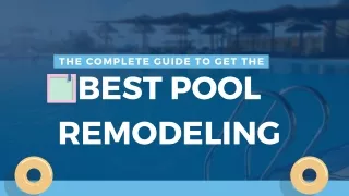 Swimming Pool Renovation for Commercial and Residential