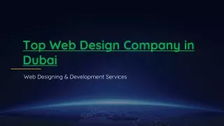 Top Web Designing & Development Company in Dubai
